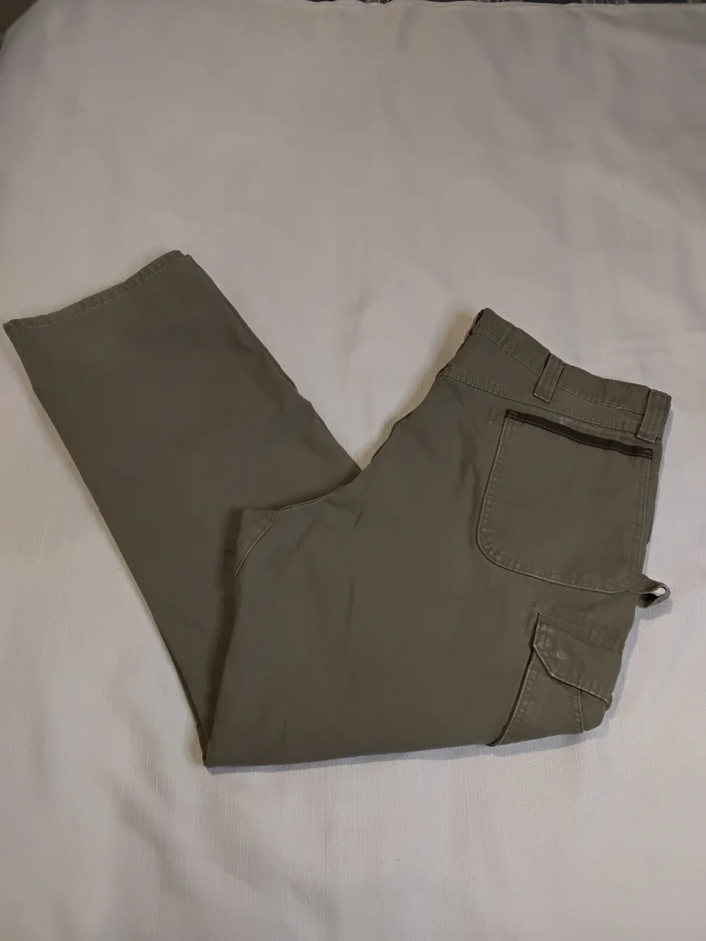 Wrangler Riggs Workwear Men's Cargo Pants in Olive-Taupe Sz 40x32.